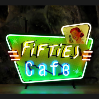 Fifties Cafe neon sign