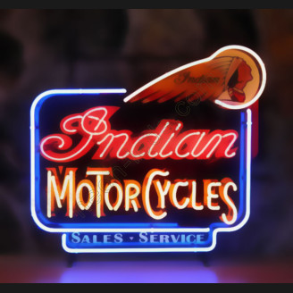 Indian Motorcycles neon auto sign