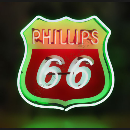 Phillips 66 neon auto sign-WL-NS872