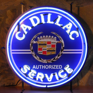 Cadillac Service Neon Auto Sign