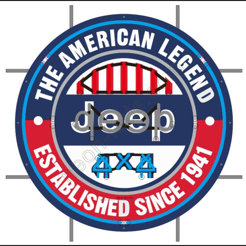The american legend Jeep 4X4 neon auto sign-WL-JEEP02