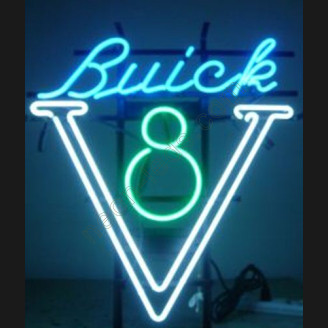 Buick V8 Neon Light Auto Sign
