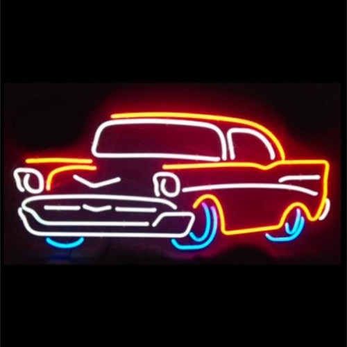 57 Chevy Bar Neon Auto Sign