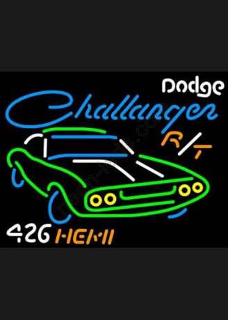 Dodge Challenger Hemi 426 Neon Auto Sign