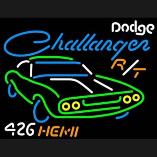 Dodge Challenger Hemi 426 Neon Auto Sign