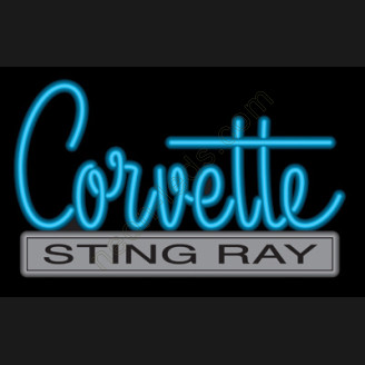 C2 Corvette Sting Ray Neon Auto Sign