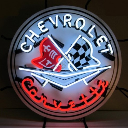 Chevrolet Flag Neon Auto Sign-WL-AUN12B