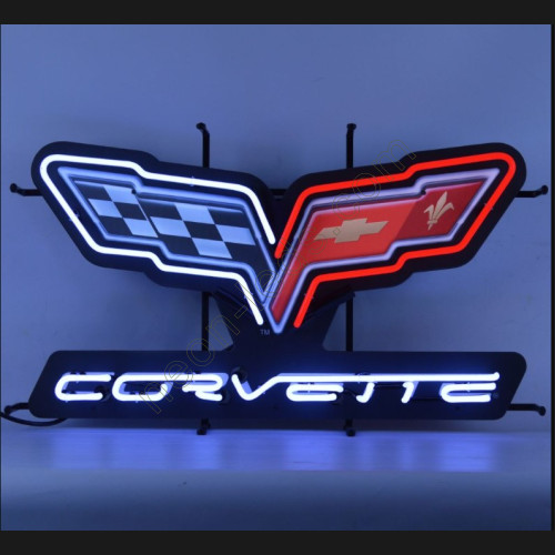 Chevy Corvette C6 Emblem Neon Auto Sign-WL-CHE2722-6