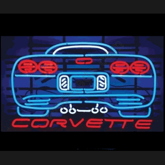 Chevy Corvette Neon Auto Sign