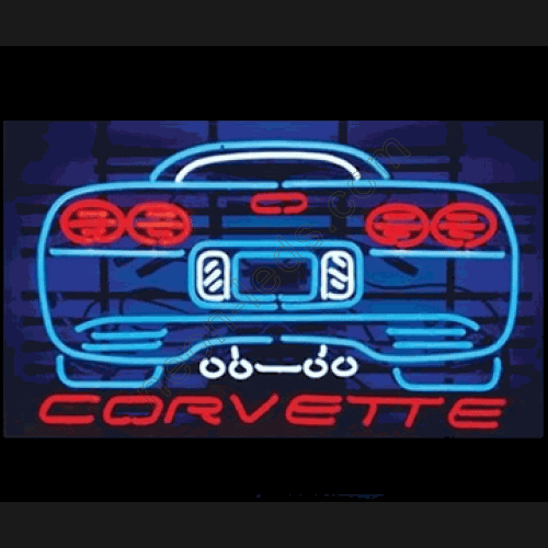 Chevy Corvette Neon Auto Sign- WL-AUN99