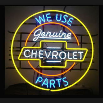 Genuine Chevrolet Part Neon Auto Sign