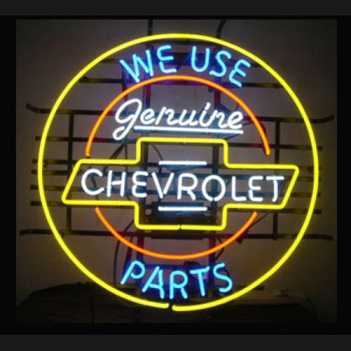 Genuine Chevrolet Part Neon Auto Sign