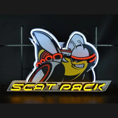 Dodge Scat Pack Neon Auto Sign-WL-DOD10