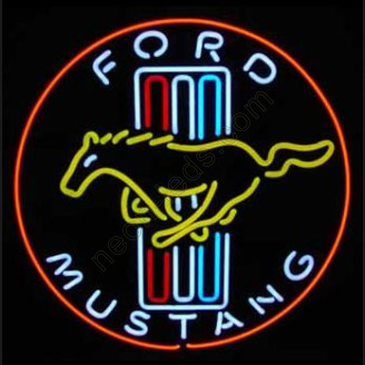 Ford Mustang Neon Auto Sign