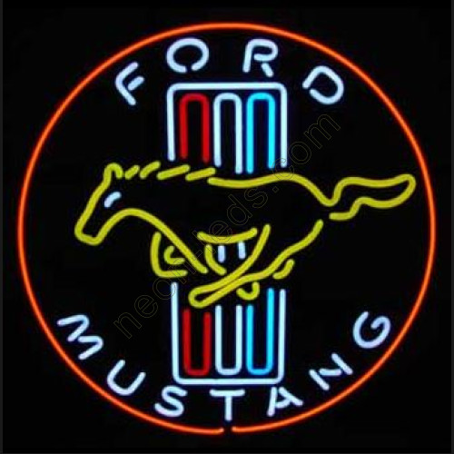 Ford Mustang Neon Auto Sign-WL-AUN04-1