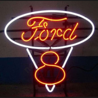 Ford V8 Neon Auto Sign
