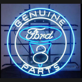 Genuine Ford V8 Parts Neon Auto Sign