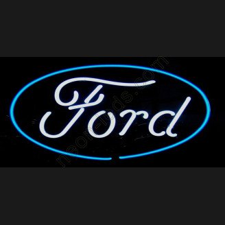 Oval Ford Neon Auto Sign
