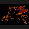 Mobil Pegasus Gasoline Neon Auto Sign