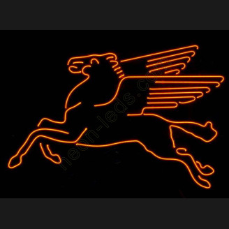 Mobil Pegasus Gasoline Neon Auto Sign