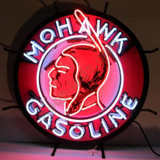Mohawk Gasoline Neon Auto Sign