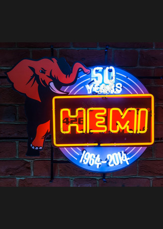 Hemi Neon Auto Sign