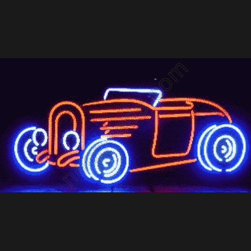 1932 Red Road Neon Auto Sign-WL-AUN45-3