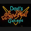 Dad's Hot Rod Garage Neon Auto Sign