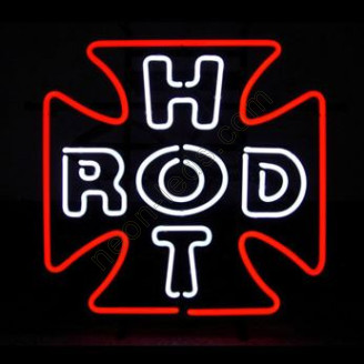Hot Rod Cross Neon Auto Sign