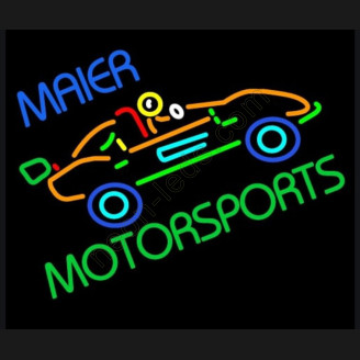 Custom Maier Motorspots Go Kart Neon Auto Sign
