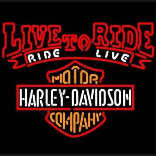 Harley Davidson Live To Ride Ride To Live Neon Motorcycle Sign-WL-MOT013