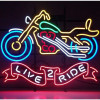 Live 2 Ride Motor Neon auto Sign