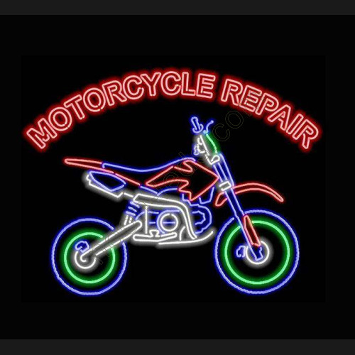 Motorcycle Repair Neon Auto Sign-WL-MOT001-9