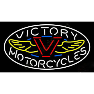 Victory Neon Motorcycle Sign