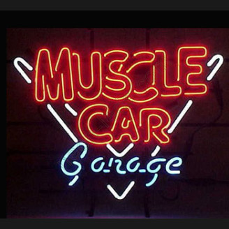 Muscle Car Garage Neon Auto Sign