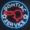 Indian Head Pontiac Service Neon Auto Sign