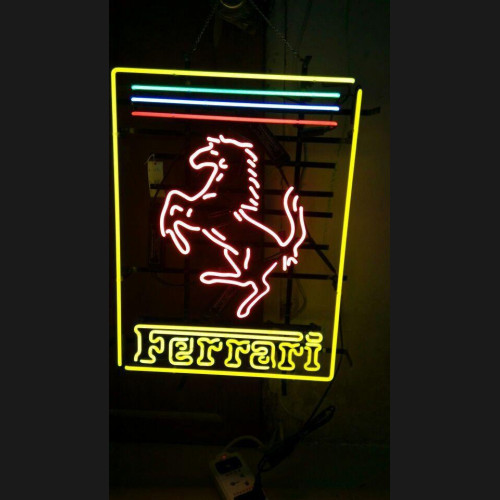 Ferrari neon Automobile sign