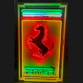 Ferrari neon automobile sign