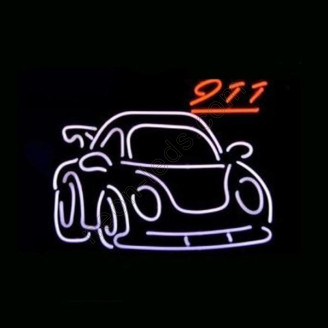 Porsche 911 Gt2 Car Dealer Beerbar Neon Auto Sign