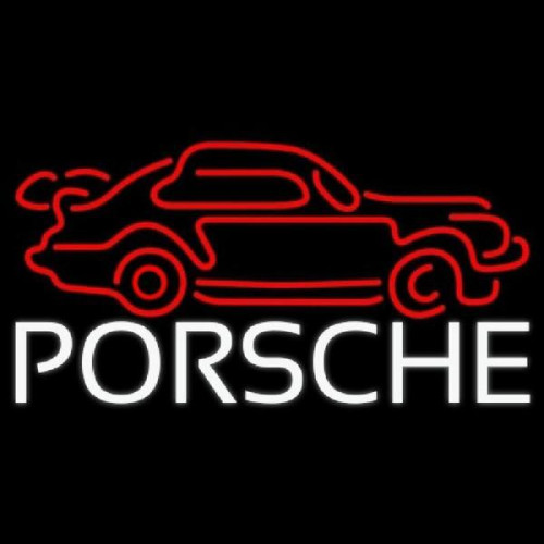 Porsche Car Handmade Art Neon Auto Sign