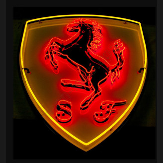 Real glass tube Ferrari neon auto sign