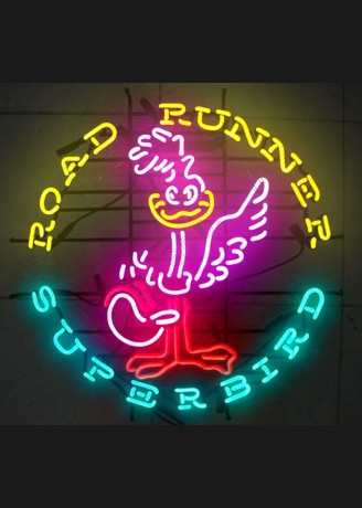 Super Bird Roadrunner Neon Auto Sign