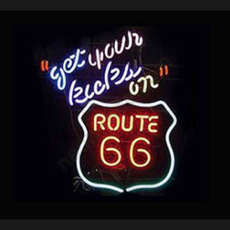 Get Your Kicks On Route 66 Neon Auto Sign