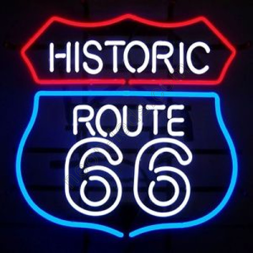Historic Route 66 Neon Auto Sign-WL-NC6603