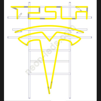 Tesla Auto Neon Auto Sign