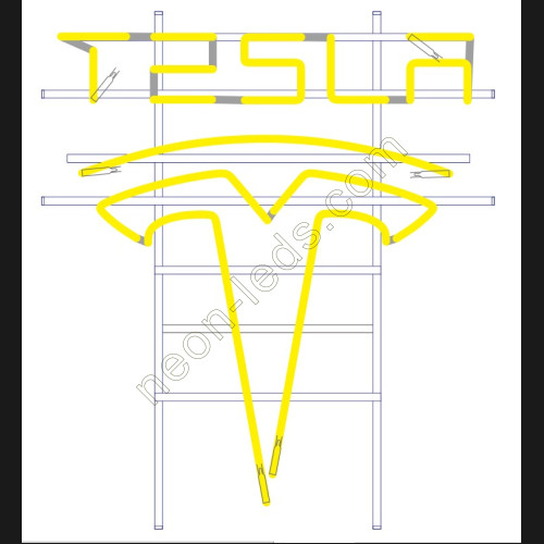 Tesla Auto Neon Auto Sign-WL-221107