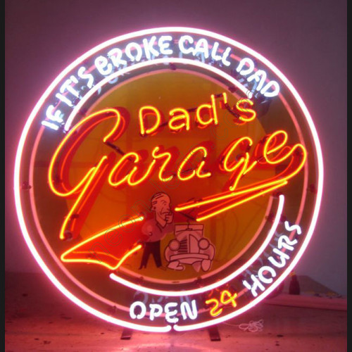 Dads Garage neon auto sign-WL-NCC010-1