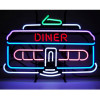 Diner Car Neon Auto Sign