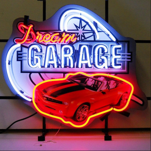 Dream Garage Camaro Neon Auto Sign