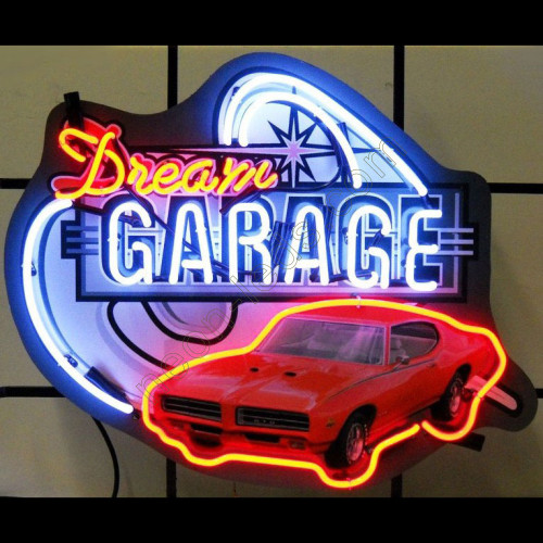 Dream Garage GTO Neon Auto Sign-WL-DG2710-3